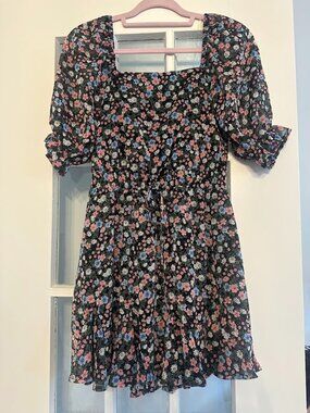 Trixx floral black dress, NWOT, size small